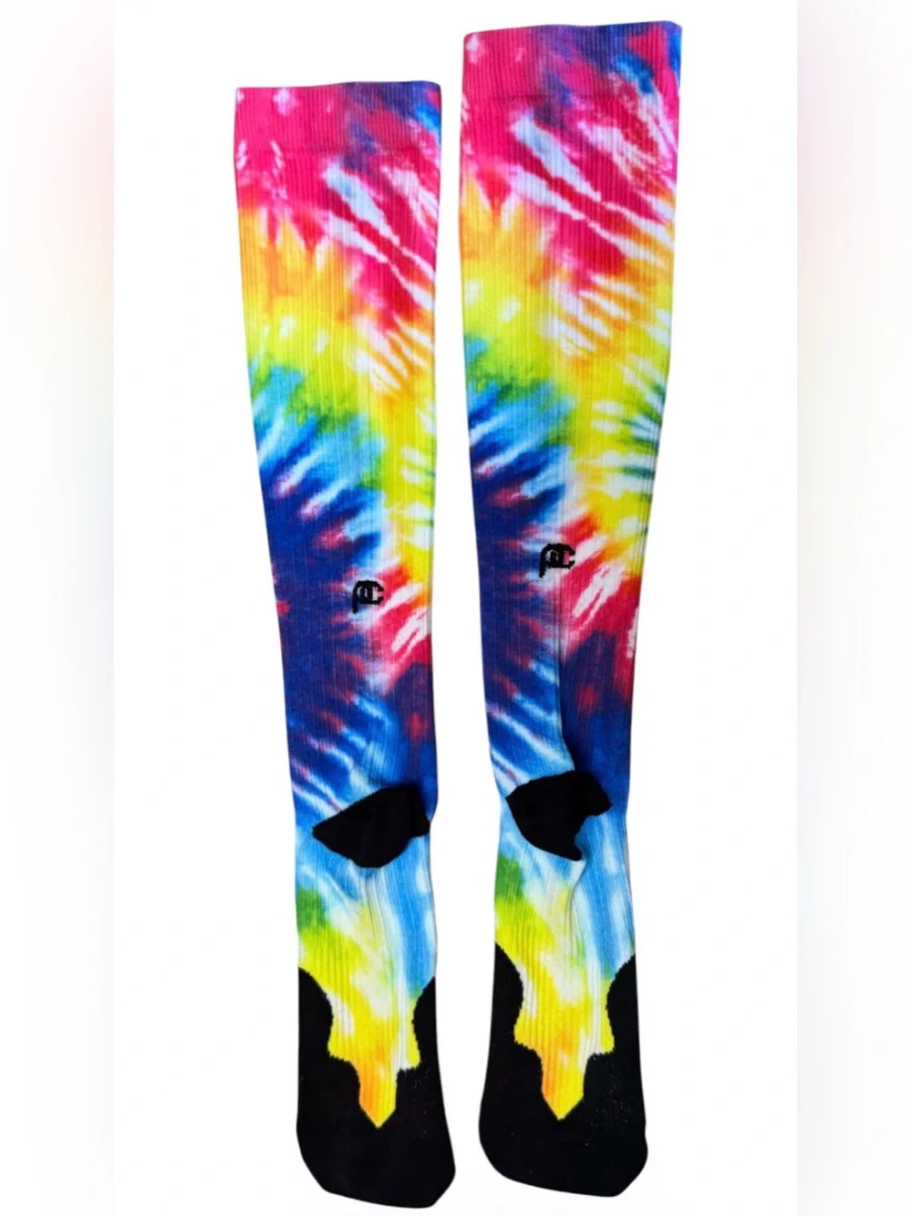 Pro Compression Marathon, Rainbow Tie Dye Socks Unisex